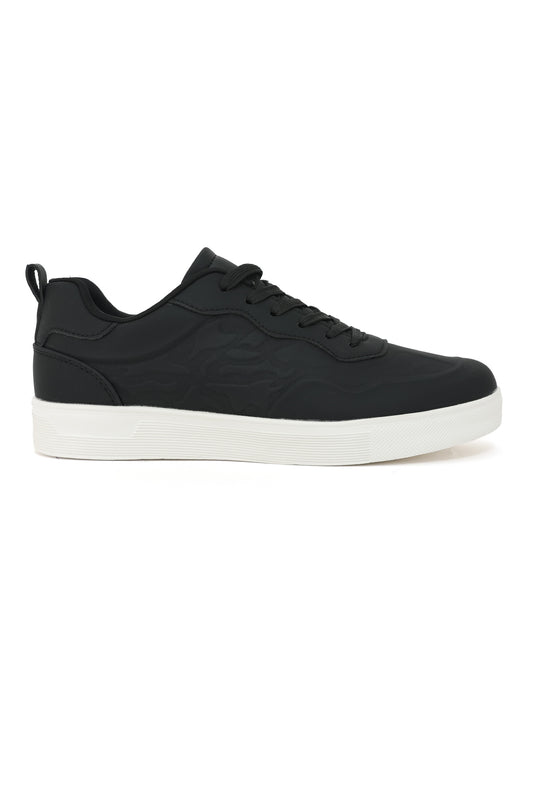 SHADOW STRIDE MATTE-FINISH SNEAKER-BLACK