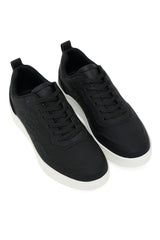 SHADOW STRIDE MATTE-FINISH SNEAKER-BLACK