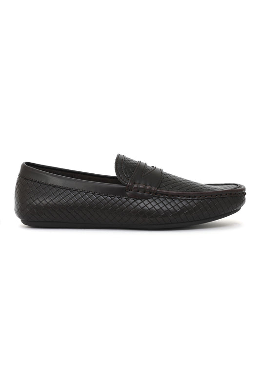 HERITAGE GRID WOVEN LOAFER-WINE