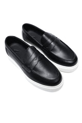 METRO LIFESTYLE LOAFERS-BLACK