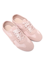 FEMININE LACE-UP SNEAKER-PINK