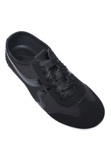 FEMININE LACE-UP SNEAKER-BLACK