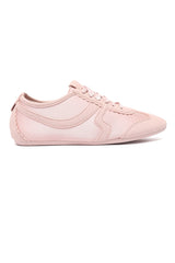 FEMININE LACE-UP SNEAKER-PINK