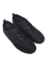SPORT CHIC MESH LACE-UP RIBBON SNEAKER-BLACK