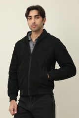 RIBSTITCH CORE JACKET-BLACK