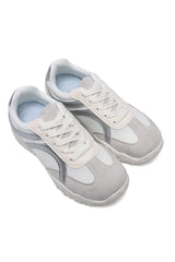 SPORTS LACE-UP SNEAKER-GREY/SLV