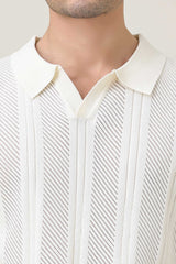 GROVE STITCH POLO-WHITE