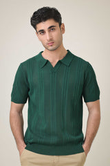 GROVE STITCH POLO-GREEN