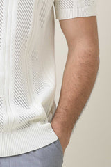 GROVE STITCH POLO-WHITE