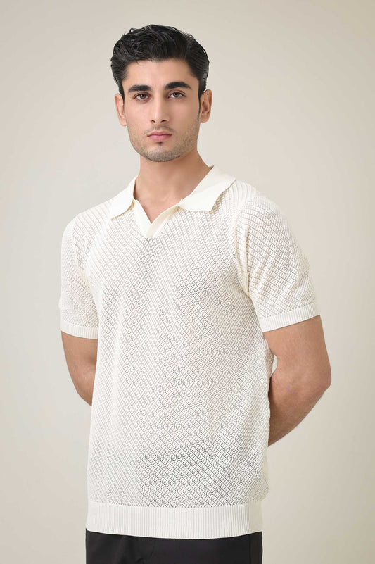 PEARLWEAVE CLASSIC POLO-BEIGE