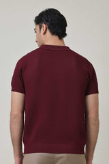 PEARLWEAVE CLASSIC POLO-PURPLE