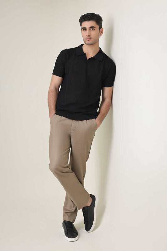 PEARLWEAVE CLASSIC POLO-BLACK