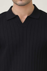RIDGE CLASSIC POLO-BLACK