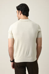 PRESTIGE COLLAR POLO-APRICOT