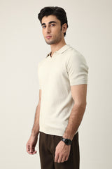 PRESTIGE COLLAR POLO-APRICOT
