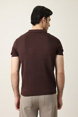 PRESTIGE COLLAR POLO-COFFEE