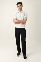 ESSENTIAL SHORT SLEEVE POLO-GREY