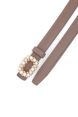 PEARL EMBRACE BELT-BEIGE