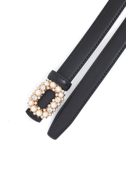 PEARL EMBRACE BELT-BLACK