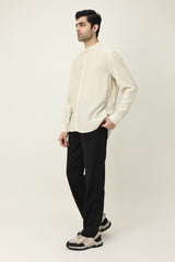 CASUAL DRAWSTRING TROUSER-BLACK