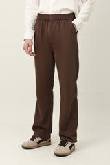 CIPHER LINE TAILORED FLOW BOTTOM-COFFEE
