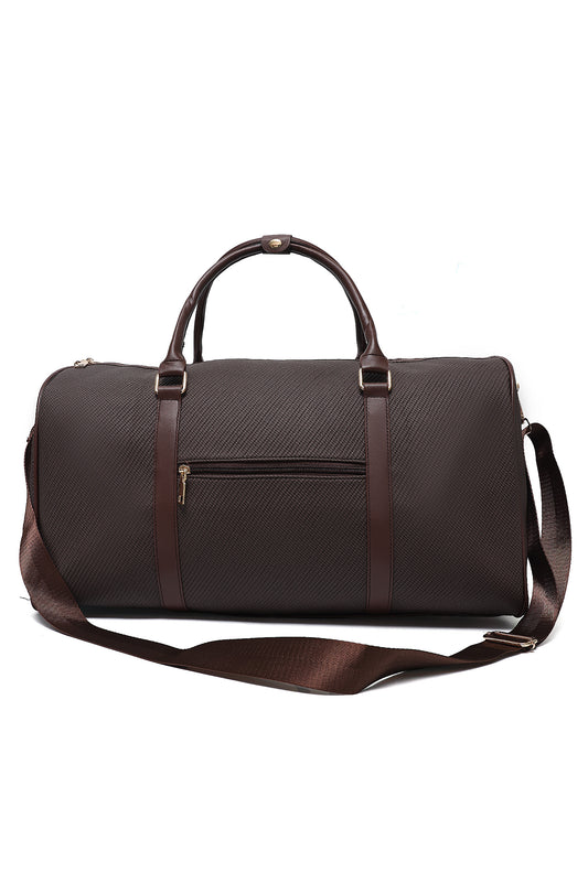 EXECUTIVE TRAVEL HOLDALL BAG-COFFEE