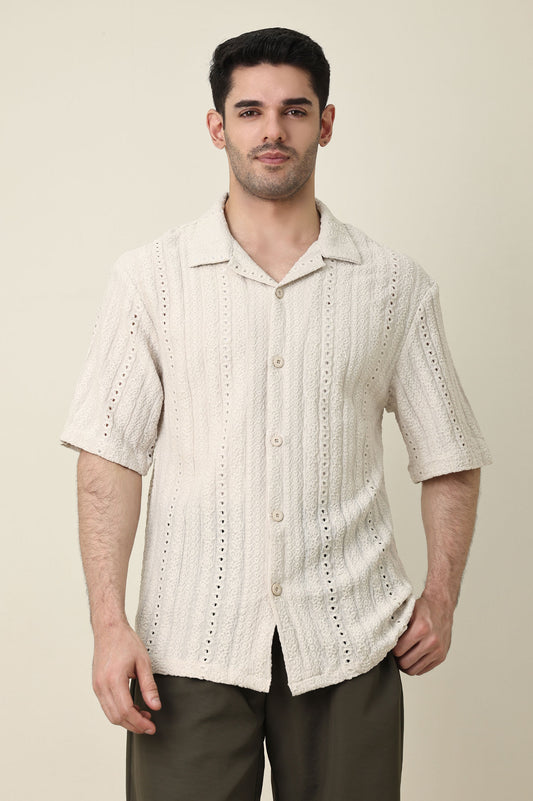 LEISURE SUMMER SHIRT-BEIGE