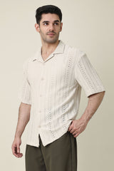 LEISURE SUMMER SHIRT-BEIGE