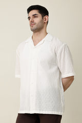 PACIFIC BREEZE KNIT SHIRT-WHITE