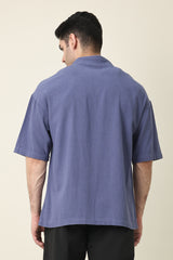 SUMMER DRIFT CASUAL SHIRT-BLUE