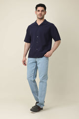 FLOWSTRUCT BUTTON SHIRT-DK/BLUE