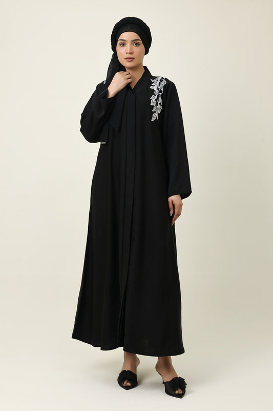 NATURAL ELEGANCE ABAYA-BLACK