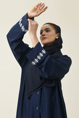 NATURAL ELEGANCE ABAYA-NAVY