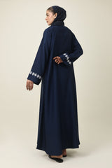 NATURAL ELEGANCE ABAYA-NAVY