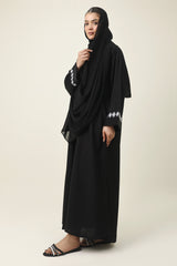 NATURAL ELEGANCE ABAYA-BLACK