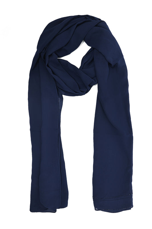 DELUXE SOFT SCARF-NAVY