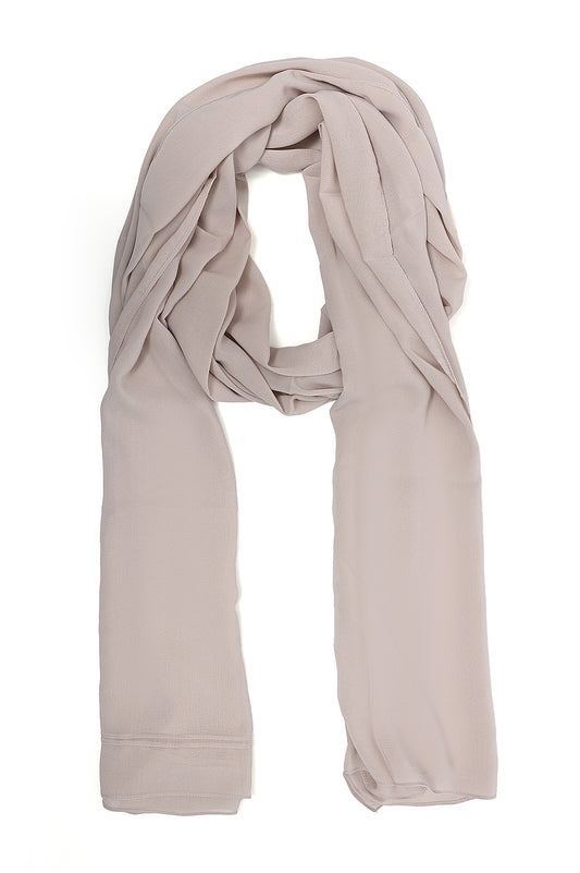 PURE FLOW DRAPE SCARF-BEIGE