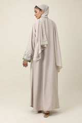 AYLA SOFT MODEST ABAYA-BEIGE