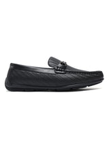 PARIS ROYALE WOVEN LOAFERS-BLACK