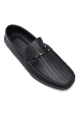 PARIS ROYALE WOVEN LOAFERS-BLACK