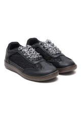 WILD LACE SNEAKERS-BLACK