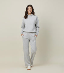 HIGH NECK CASUAL LOUNGE CO-ORD-OATMEAL