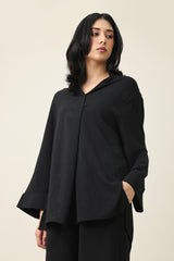 ZENORA FLOW CASUAL ENSEMBLE-BLACK