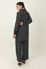 TIMELESS PINSTRIPE CO ORD-BLACK
