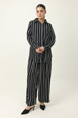 TIMELESS PINSTRIPE CO ORD-BLACK