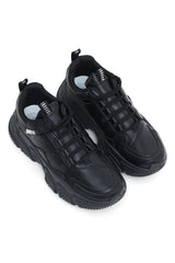 CHIC CHUNKY SNEAKERS-BLACK