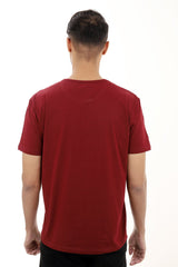 PREMIUM COTTON CREW NECK TEE-MAROON