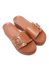 MIDSOLE BRAID COMFY-CAMEL