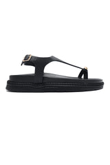 CLASSIC T-BAR FLAT SANDAL-BLACK