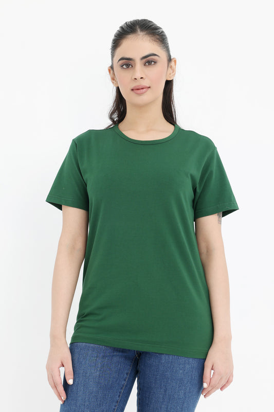 CLASSIC FIT ESSENTIAL TEE-DARK-GREEN